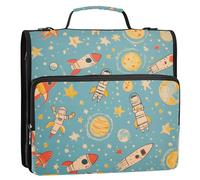 aidingzhi Borsa portatile da viaggio sicura con cerniera, include raccoglitore con tasca con cerniera con tasche extra per la scuola media, 3 anelli con manico e tracolla rimovibile (prop4) materiale