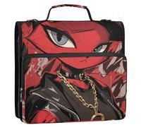 aidingzhi Borsa portatile da viaggio sicura per la casa, con cerniera, organizer per raccoglitore, adatta per la scuola media, 3 anelli con manico (prop4) materiale scolastico