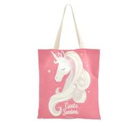aidingzhi Borsa tote in tela media con unicorni pesca sole grande capacità borsa da donna per lavoro, progetti fai da te, shopping, 40,6 x 38,1 cm, essenziale per la scuola