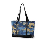 aidingzhi Borse di totalizzatore di classe del modello blu dorato per il computer portatile delle donne con la borsa di totalizzatore della cerniera per gli uomini