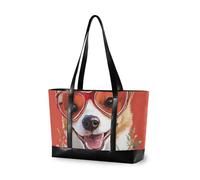 aidingzhi Borse moderne sveglie del computer portatile del cane con la valigetta della chiusura lampo per il volo con la compres