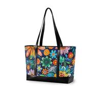 aidingzhi Borse moderne variopinte del computer portatile dei fiori del mandala per le donne con il totalizzatore del libro della chiusura lampo