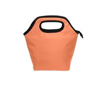 aidingzhi borse per il pranzo con manico curvo ragazze pranzo box impermeabile piccola borsa termica isolata per spiaggia viaggio corallo tinta unita pura pianura