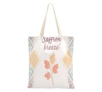 aidingzhi Brezza morbida foglie autunnali tela tote robusta tela borse per le donne Natale pensione shopping spiaggia lavoro 16 "x15" scuola essenziale