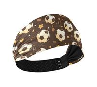 aidingzhi Brown Soccer Star Raffreddamento sudore traspirante fascia donna fascia elastica per la testa per le donne per calcio atletica sport palestra basket