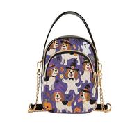 aidingzhi Carino Brown Beagle Dog Pumpkin per Halloween alla moda autunno crossbody con multi tasche borse da donna per le signore