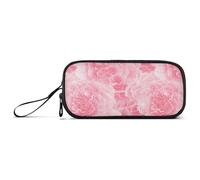 aidingzhi Carnation Lace Baby Peach Nylon Ragazzi Matita Bag Grande Capacità Art Pencil Case Scuola Cancelleria per College Teen
