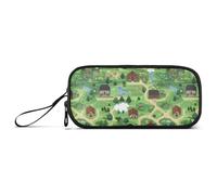 aidingzhi Cartella di Gioco Verde Primavera Nylon Borse per Matite Per Ragazze Adolescenti Grande Capacità Mesh Pen Astuccio Scuola Cancelleria per Ragazze Adolescenti del liceo