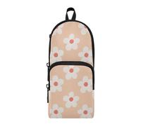 aidingzhi Cartoon Cute FLOWERs Pesca Nylon 3 Scomparti Penna Storage Bag Studio & Multifunzionale Art Pencil Case Cancelleria per la Scuola Media