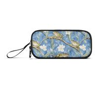 aidingzhi Chic Frog Blue Sky Nylon Big Pencil Bags Grande Capacità Portapenne Astuccio Cancelleria Borsa per Bambini Scuola Preppy