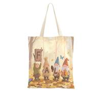 aidingzhi Ciao Autunno Autunno Dwalf Foglia d'Acero Borsa di Tela Tote Robusta Tela Shopping Borse Per La Spesa Di Natale Pensionamento Shopping Spiaggia Lavoro 40,6 x 38,1 cm Scuola Essenziale