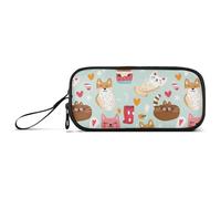 aidingzhi Coffee Hot Cats Cratoon - Astuccio in nylon per matite, grande capacità, con cerniera, per uomini pronti, Caffè Hot Cats Cratoon Cute, 1 size, Cancelleria