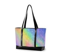 aidingzhi Colorful Romantic Starry Universe professionale 14 pollici borsa del computer portatile con cerniera donna lavoro tote bag per le donne lavorano con il pannolino