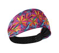 aidingzhi Coneflower Genesis Colorato Antiscivolo Fascia sportiva Fascia elastica per la testa per le donne per Yoga Calcio Corsa Palestra