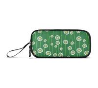 aidingzhi Dente di leone Erba Verde Nylon Matita Bag Per Bambini Astuccio Ad Alta Capacità Per Il College Cancelleria Bag per Ufficio Teen Boys, Tarassaco Verde Erba, 1 size, Articoli di