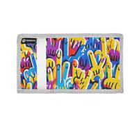 aidingzhi Dita Doodle Colorful borsa a tre ante per la donna borsa colorata fresca con cordino Natale presento