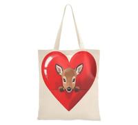 aidingzhi Divertente borsa tote in tela robusta con tasche per la spesa e il mercato degli agricoltori 40,6 x 38,1 cm essenziale per la scuola