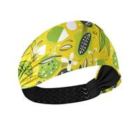 aidingzhi Estate Carino Doodle Disegni Fantasy Lime Raffreddamento sudore assorbente fascia elastica per le donne per il trucco Calcio Calcio Allenamenti