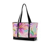 aidingzhi Estate Fiori Tropicali Robusta grande borsa per laptop con cerniera borse valigetta per infermiere lavoro con tablet