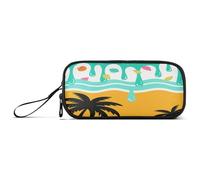 aidingzhi Estate Graffiti Arte Palme Borse di Matita di Nylon Per La Scuola Astucci di Grande Capacità Per Organizzatore di Cancelleria del College per la Donna Elementare