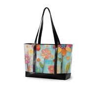 aidingzhi Fiori Vivid Color trendy cassa del computer portatile per le donne con la borsa di viaggio della chiusura lampo per gli infermieri con