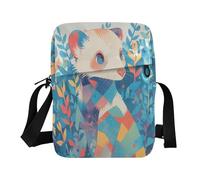 aidingzhi Furetto Semplice Colorato Moderno Messenger Bag per gli uomini borsa a tracolla uomo Borsa Borsa Tracolla Regolabile per il lavoro Casual