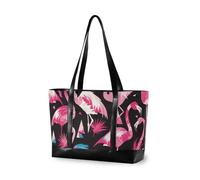 aidingzhi Geometrico fenicotteri trendy donne borse tote laptop con cerniera tote professionale per viaggio palestra vacanza con pranzo
