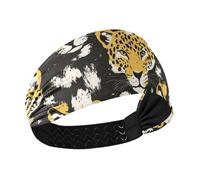 aidingzhi Giallo Tigers Nero Raffreddamento Running Fascia Capelli Elastici per Atletica Sport Tennis Atletico Sport Pallavolo