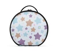aidingzhi Graziose borse da toilette colorate a forma di stelle, accessori da viaggio, con cerniera, borsa cosmetica da viaggio per le donne con divisori regolabili 28,9 cm