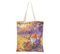 aidingzhi Hello Fall Autumn Harvest Dwarfs Canvas Tote Bag di grande capacità per donne per lavoro, progetti fai da te, shopping, 40,6 x 38,1 cm, essenziale per la scuola