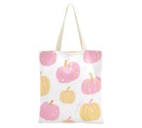 aidingzhi Hello Fall Autumn Pumpkin White Tote Bag grande capacità in tessuto con manici per lavoro, progetti fai da te, shopping, 40,6 x 38,1 cm, essenziale per la scuola