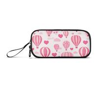 aidingzhi Hot Balloon Hotpink San Valentino Nylon Matita Borse Per Ragazzi Grande Capacità Zip Astuccio Scuola Cancelleria per la Scuola Donne
