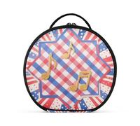 aidingzhi Independence Day Stars Beauty Bags verticale autoportante impermeabile borse cosmetiche per le donne con divisori regolabili 27,9 cm