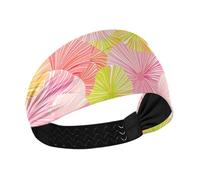 aidingzhi James Style Tie-dye Rosa Giallo Antiscivolo? Graziose fasce elastiche larghe per capelli da donna per Palestra Ciclismo Palestra Atletica Sport