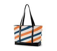 aidingzhi Le borse di grande capacità di Stirpe di beige blu arancio per le donne con le borse di totalizzatore della chiusura lampo per il volo con