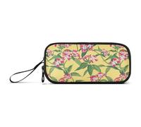 aidingzhi Margay Phlox Genesis Misty Rose - Astuccio portapenne in nylon di grande capacità, astuccio per cancelleria, organizer per ufficio e donna