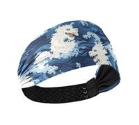 aidingzhi Mostro Giapponese Onde Blu Raffreddamento ampie fasce elastiche sudore per basket Pallavolo basket Ciclismo