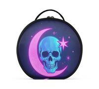 aidingzhi Neon colorato stelle lune e scheletri borse trucco accessori viaggio borse da viaggio portatile borse da viaggio per le donne con divisori regolabili 11 IN