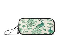 aidingzhi Oliver Jeffers Style Peacock Jade - Astuccio in nylon di grande capacità, per bambini, cancelleria per la scuola, per insegnanti di scuola superiore