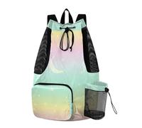 aidingzhi Pacchetto di Cinch della borsa della corda di tiraggio della luna con separazione bagnata asciutta del supporto della bottiglia di acqua
