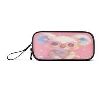 aidingzhi Peach Koala Peach Nylon Grande Matita Borsa Per Ragazzi Grande Capacità Astuccio Per La Scuola Cancelleria per Ufficio Teen