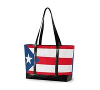 aidingzhi Puerto Rico Flag Puerto Rico National Red semplici borse per le donne con cerniera infermiera borse da lavoro per yoga con