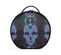 aidingzhi Punk Digital Skull Evil Cosmetici Borse Accessori da Viaggio Essenziali Cosmetici Borse Per Le Donne con Divisori Regolabili 11 Pollici