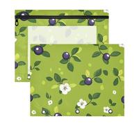 aidingzhi Raccoglitore multiuso a 3 anelli tasca per 3 anelli raccoglitore 2 confezioni per studenti universitari forniture carino mirtillo frutta verde