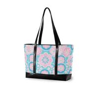 aidingzhi Rosa Blu Giapponese Zephyre Cherry Blossoms moda donne laptop tote bag con cerniera infermiera borse da lavoro per la mamma con pannolino