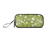 aidingzhi Sacchetto di matita di nylon della natura del fiore verde materiale scolastico grande capacità astuccio per la scuola borsa di cancelleria per le ragazze della scuola preppy, Natura Fiore