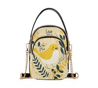 aidingzhi Simpatico cartone animato giallo uccello borse alla moda per le donne crossbody con multi tasche borse per le donne per viaggiare