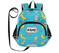 aidingzhi Simpatico Orecchie Bambini Zaino Guinzaglio Ragazzi Ragazze Anti-Lost Borsa Mini Libreria Personalizzata con Striscia Riflettente Personalizzata, Banana di Ananas Frutta Animale Frutta, M