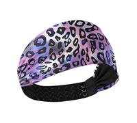 aidingzhi Stampa leopardata antiscivolo? fascia atletica da donna elastici per capelli per allenamenti atletici sport tennis atletici sport atletici