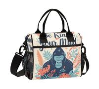 aidingzhi Summer Tropical Gorilla Borse per il pranzo per le donne Borse termiche con tracolla Donna Viaggio S